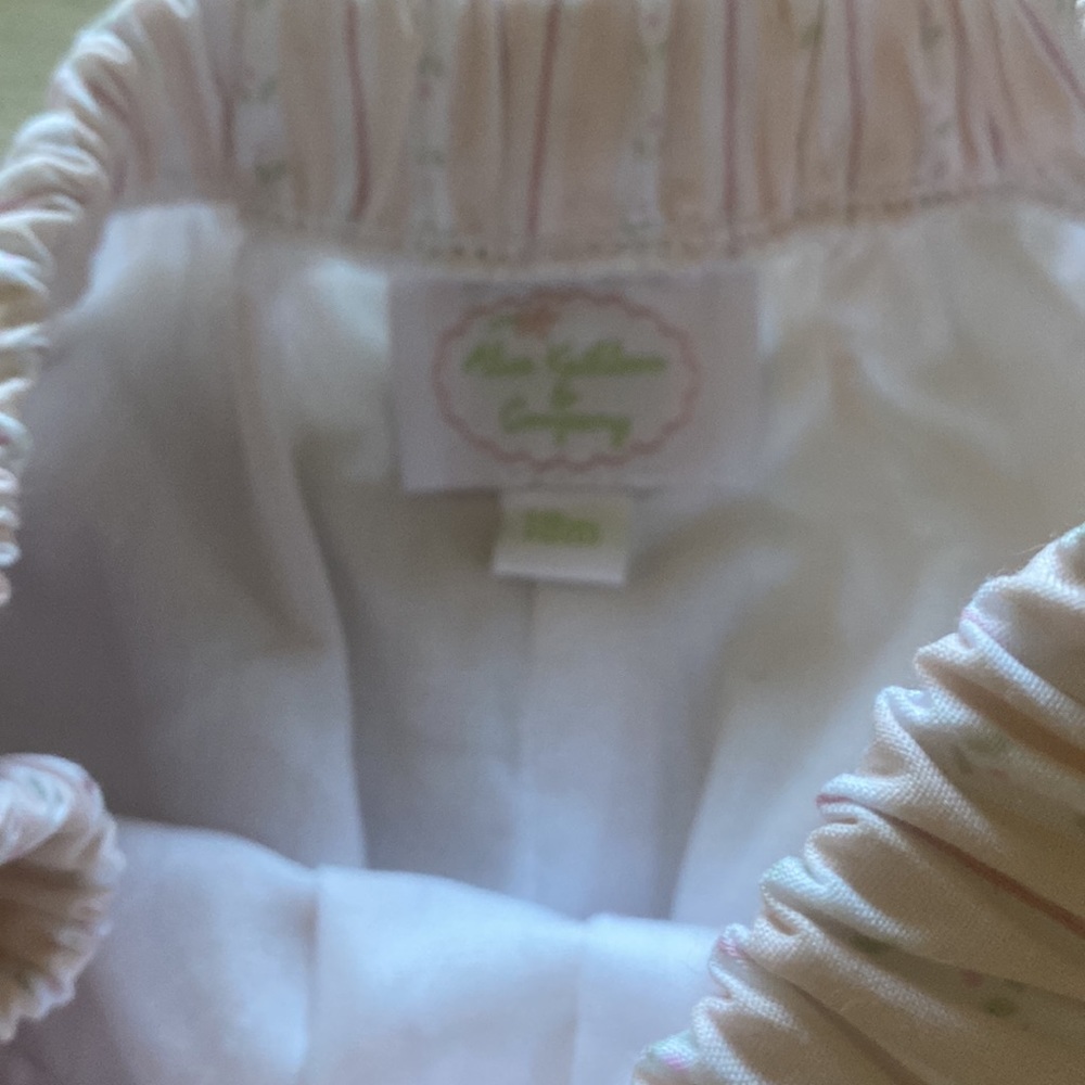๐ ALICE KATHLEEN Pink White Stripe Flower Balloon Pants 18 Months ๐ - Picture 2 of 3